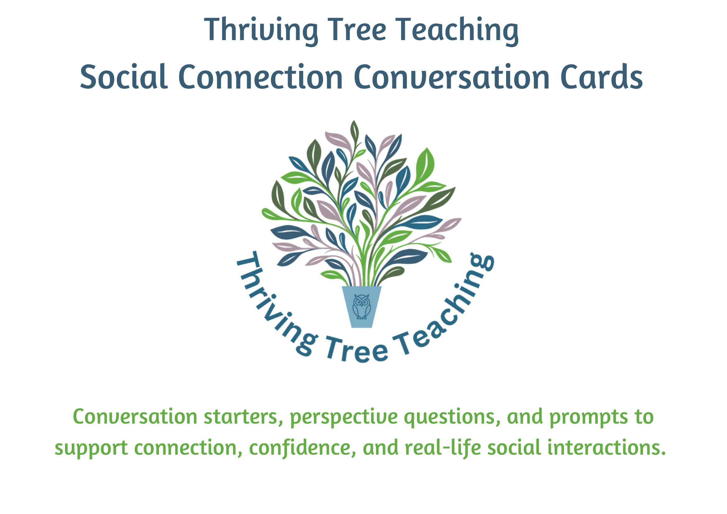 Social Connection Conversation Cards